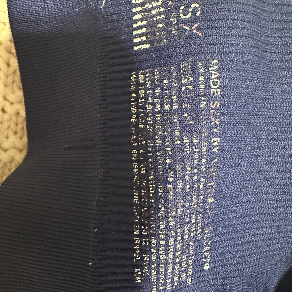 Victoria's Secret Navy Blue Seamless Ribbed sports bra